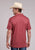 Roper Mens Western Icon Red Poly/Spandex S/S Polo Shirt