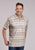 Roper Mens Cowboy Rugby Taupe Poly/Spandex S/S Polo Shirt