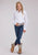 Roper Kids Girls Eyelet Western White 100% Cotton L/S Shirt