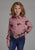 Roper Kids Girls 2203 Wild Horses Pink 100% Rayon L/S Shirt