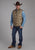 Roper Mens Insulated Western Khaki 100% Polyester Softshell Vest