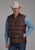 Roper Mens Insulated Western Chocolate 100% Polyester Softshell Vest