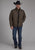 Roper Mens Technical Zip Chocolate Polyester Softshell Jacket