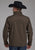 Roper Mens Technical Zip Chocolate Polyester Softshell Jacket