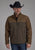Roper Mens Technical Zip Brown/Chocolate Polyester Softshell Jacket