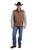 Roper Mens Hi-Tech Fleece Brown Poly/Spandex Softshell Vest