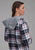 Roper Womens Thermal Lined Flannel Black 100% Cotton Jacket