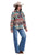 Roper Womens Woven Aztec ShirtJac Multi-Color Polyester Jacket