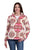 Roper Womens Aztec Polar 1/4 Zip Pink 100% Polyester Fleece Jacket