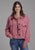 Roper Womens Western Crop Pink 100% Cotton Cotton Jacket