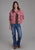 Roper Womens Western Crop Pink 100% Cotton Cotton Jacket