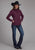 Roper Womens Bonded Fleece Wine Poly/Spandex Softshell Jacket
