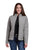 Roper Womens Bonded Fleece Cream/Grey Poly/Spandex Softshell Jacket
