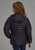 Roper Kids Girls Poly Fill Hooded Black 100% Polyester Softshell Jacket