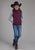 Roper Kids Girls Hi Tech Fleece Wine Polyester Softshell Vest