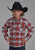 Roper Kids Boys Sherpa Lined Shirt Orange 100% Cotton Jacket