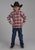 Roper Kids Boys Sherpa Lined Shirt Orange 100% Cotton Jacket