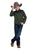 Roper Kids Boys Micro Pullover Olive/Navy 100% Polyester Fleece Jacket