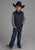 Roper Kids Boys Crushable Parachute Black 100% Nylon Softshell Vest