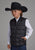 Roper Kids Boys Poly Fill Western Black 100% Polyester Softshell Vest