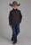Roper Kids Boys Bonded Fleece Charcoal Heather Poly/Spandex Softshell Jacket