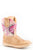 Roper Infant Girls Cowbabies Mayan Tan Multi Leather Cowboy Boots
