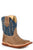 Roper Infant Boys Cowbabies Bart Brown Leather Cowboy Boots