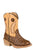 Roper Toddler Unisex Walker Bumps Brown/Tan Faux Leather Cowboy Boots