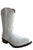 Roper Kids Unisex Riley Western White Faux Leather Cowboy Boots
