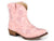Roper Kids Girls Blossom Pink Faux Leather Cowboy Boots