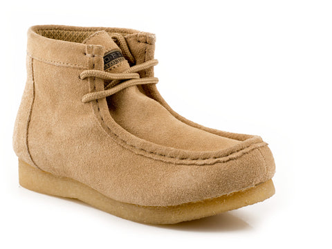 Roper Mens Gum Sticker Sand Suede Chukka Boots