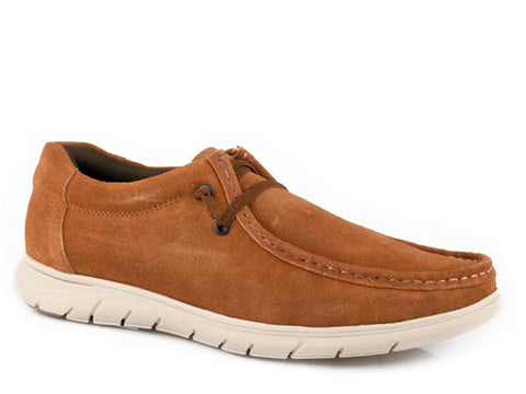 Roper Mens Cliff Cognac Suede Sneaker Sneakers Shoes