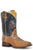 Roper Mens 2nd Amendment CCS Rider Tan/Blue Leather Cowboy Boots