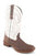 Roper Womens Lindsey Tan/White Leather Cowboy Boots