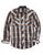 Tin Haul Mens Saddle Dobby Plaid Brown 100% Cotton L/S Shirt