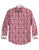Tin Haul Mens Aztec Stripe Wine/White 100% Cotton L/S Shirt