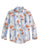 Tin Haul Mens Vintage Tropical Blue 100% Cotton L/S Shirt
