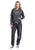 Tin Haul Womens Logo Down Leg Black Cotton Blend Sweat Pants