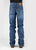 Tin Haul Mens Regular Joe Angle Embroidered Blue 100% Cotton Jeans