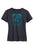 Tin Haul Womens Aqua Ombre Cowgirl Nouveau Charcoal Cotton Blend S/S T-Shirt