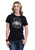 Tin Haul Womens Horseshoe With Scenery Black Cotton Blend S/S T-Shirt