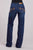 Tin Haul Womens Willow Fit Antler Dark Wash Cotton Blend Jeans