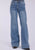 Tin Haul Womens 870 Claire Side Yokes Blue Cotton Blend Jeans