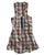 Tin Haul Womens Gold Digger Plaid Gold/Tan 100% Cotton S/L Dress