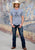 Tin Haul Unisex Hand Drawn Bull Grey Cotton Blend S/S T-Shirt