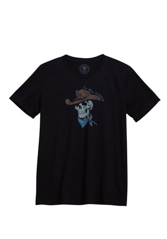 Tin Haul Unisex Cowboy Skull Black 100% Cotton S/S T-Shirt