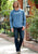 Tin Haul Mens Anvil Logo Print Blue Cotton Blend Hoodie