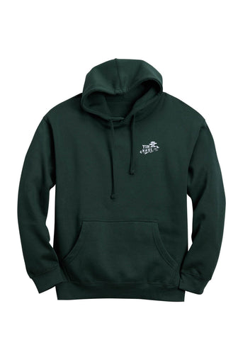 Tin Haul Mens Full Back Bullrider Dark Green Cotton Blend Hoodie