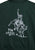 Tin Haul Mens Full Back Bullrider Dark Green Cotton Blend Hoodie