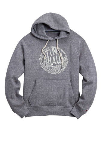 Tin Haul Womens Tooling Logo Heather Grey Poly/Rayon Hoodie